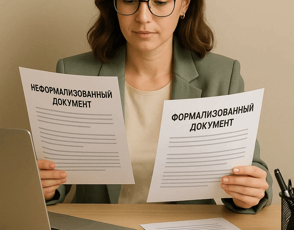 Формализованные и неформализованные документы в ЭДО